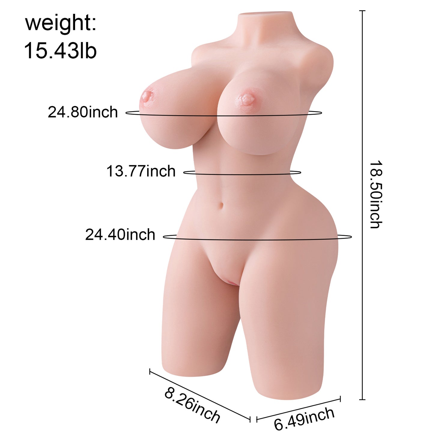 Cora: 15LB Mini Sex Doll | Best Sex Doll Torso - MayShe