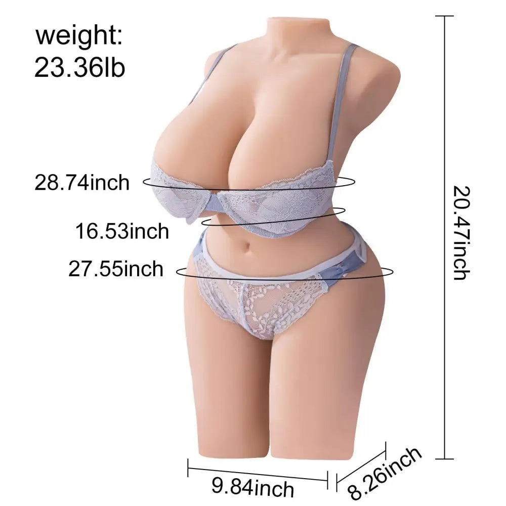 Freya: 23LB Life Size Sex Doll Torso with Big Boobs - MayShe