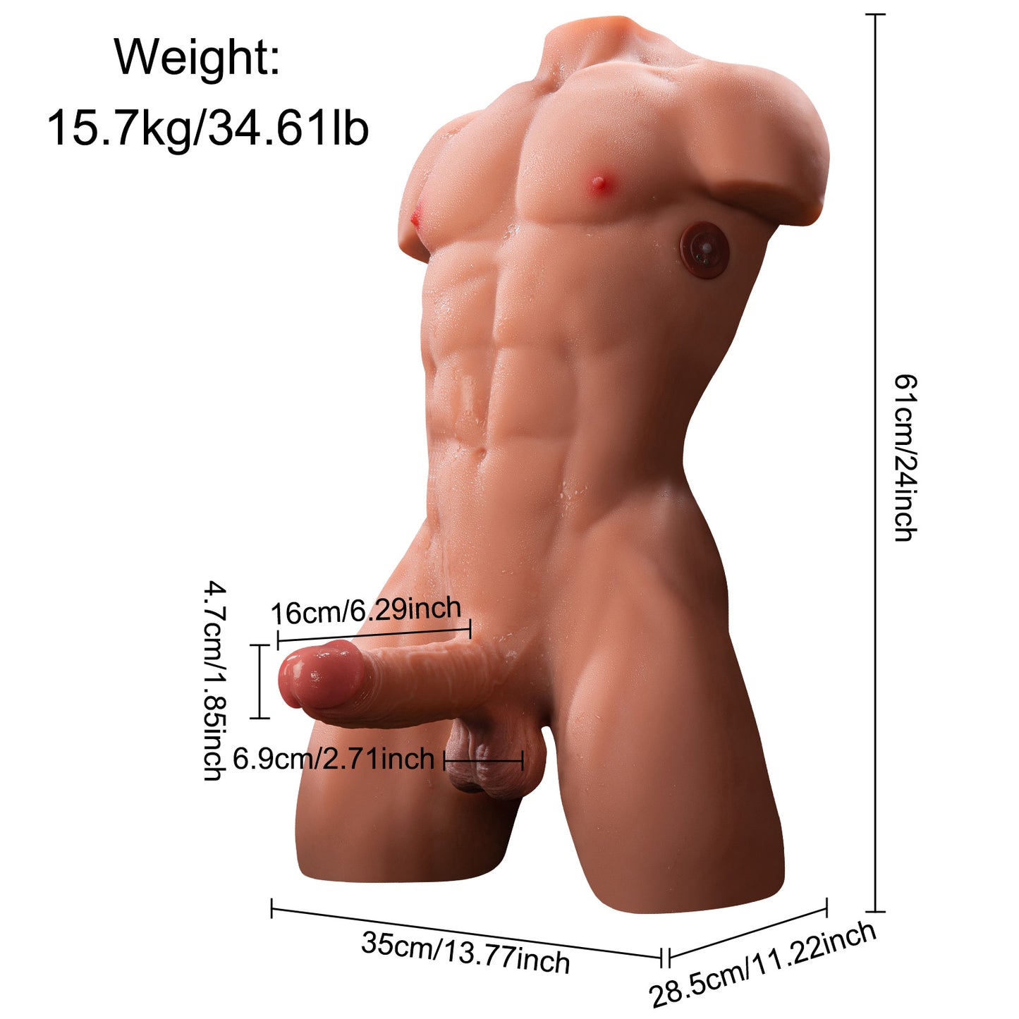 Henry: 34LB Male Sex Doll for Women & Gay - MayShe