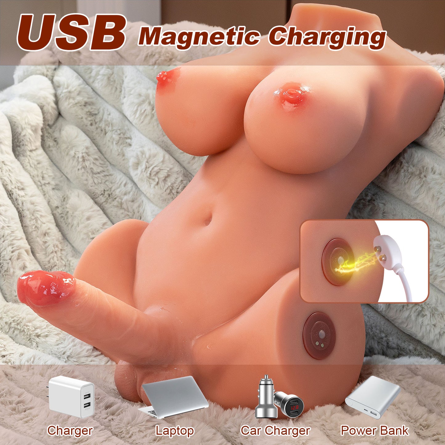 Nova: 16LB Futa Sex Doll & Fantasy Trans Sex Torso - MayShe