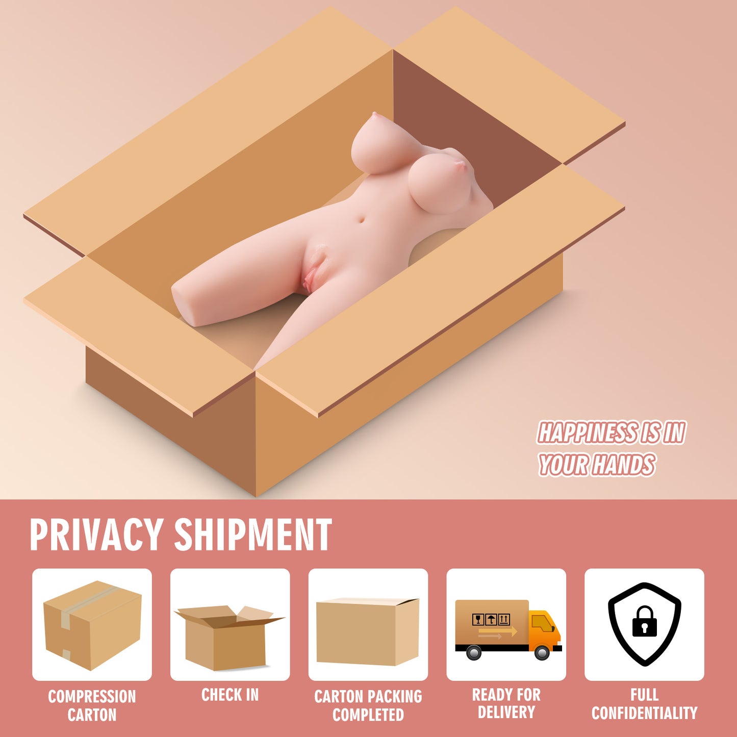 Vina: 9LB Mini Sex Doll Torso & Best Masturbator - MayShe