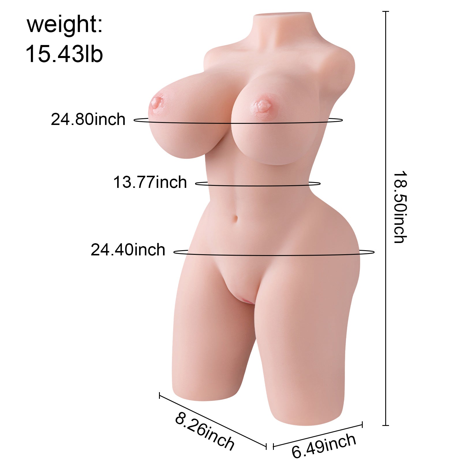 Cora: 15LB Mini Sex Doll | Best Sex Doll Torso - MayShe