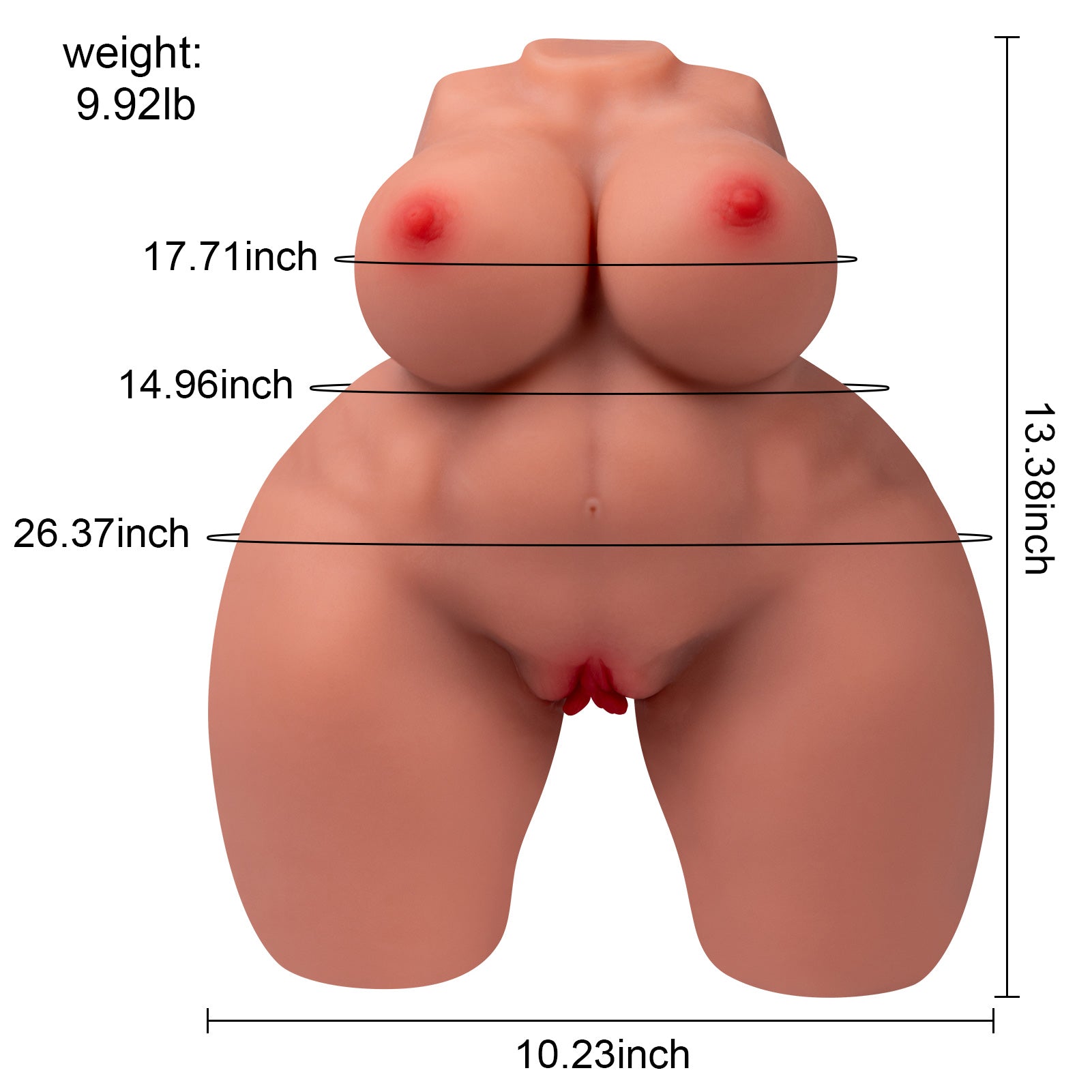 Elma: 9.92LB Mini Sex Doll Torso with Skeleton - MayShe
