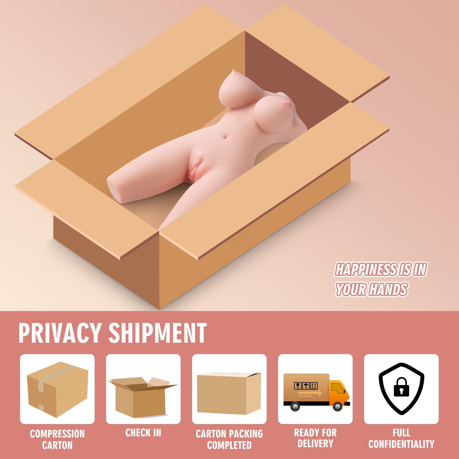 Vina: 9LB Mini Sex Doll Torso & Best Masturbator - MayShe