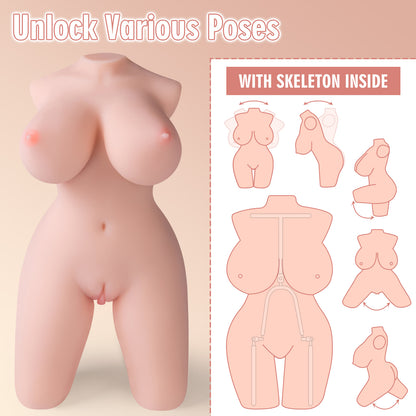 Vina: 9LB Mini Sex Doll Torso & Best Masturbator - MayShe